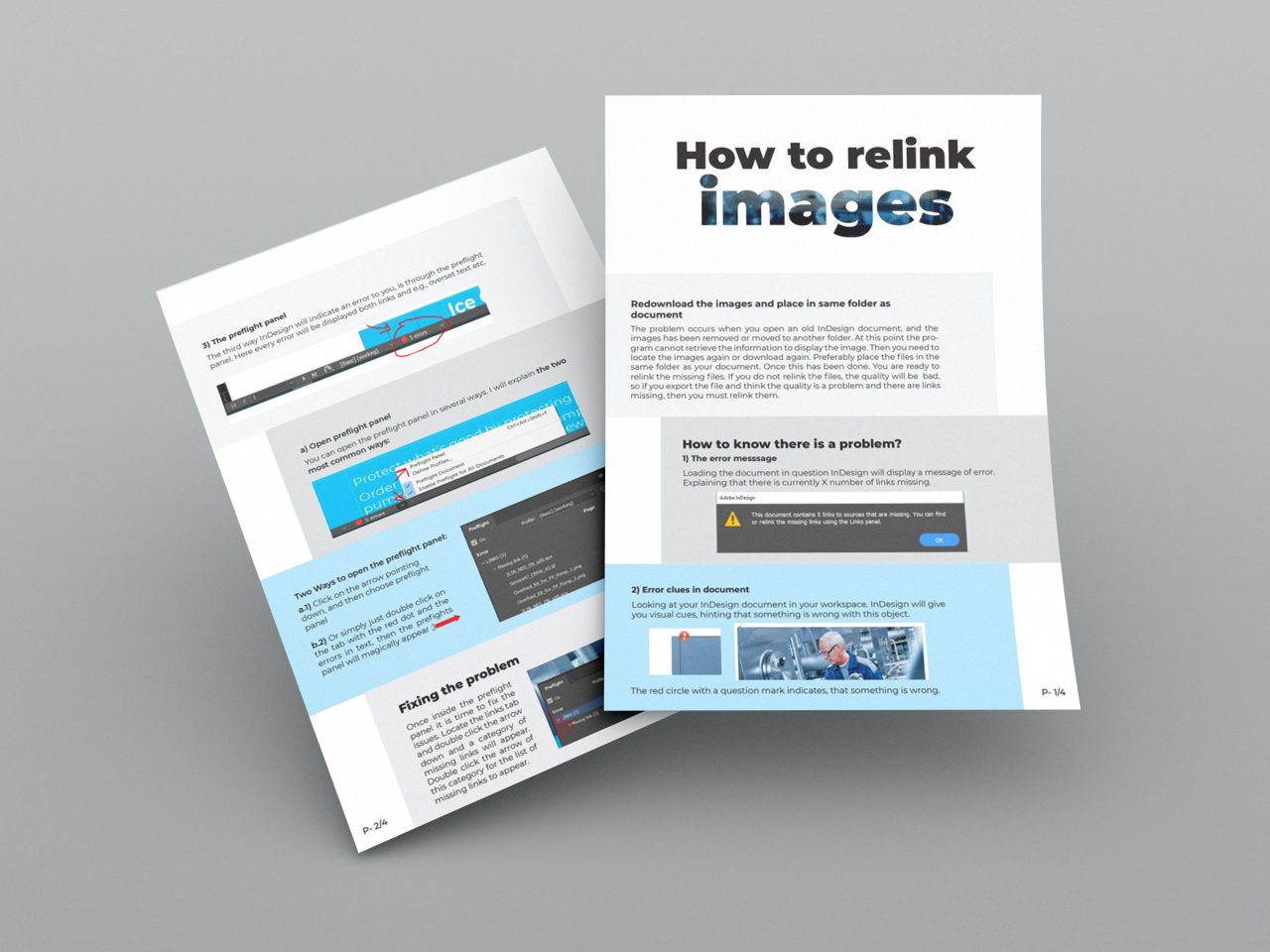 Tetra Pak Guide: How to relink images in InDesign